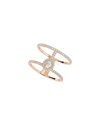 Messika Ring 2 Rows Pavé Rose Gold (watches)
